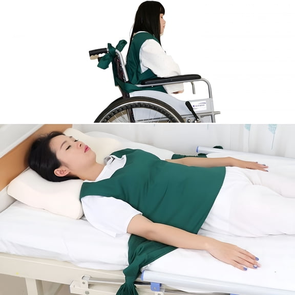 XIRQI Vest Restraint Suit for Bed Or Wheelchair,Anti Fall Bed Restraint Waist Strap,Adjustable Chest Restraint Band for the Elderly,Dementia Patients