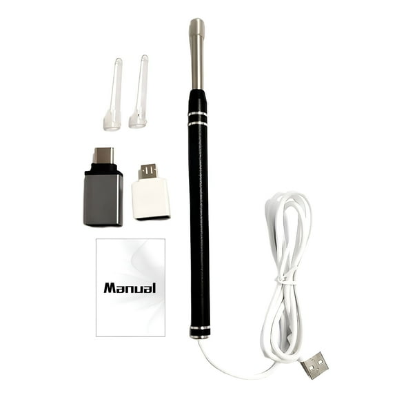 XIRQI Visual Ear Pick High Precision Camera 6 LED Lamp Beads Endoscope Earpick Tool USB Charging Smart Visual Ear Cleaner Wax Remover Ear Care Tool