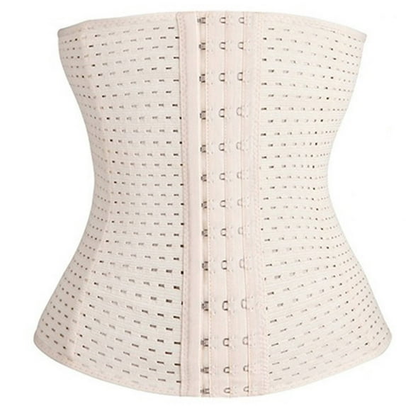 XIRQI Waist Trainer Summer Breathable Tummy Control Waist Trainer for Women Lower Belly Fat Polyester Corset Shapewear,M
