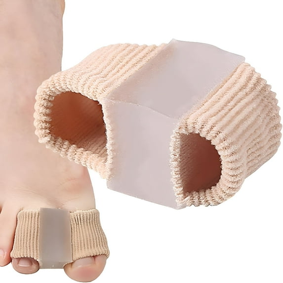 XIRQI Washable Toe Separator,2 Circles Toe Corrector Bunion,Soft Corrector Toes Straighter,Broken Toe Wraps Splint,Big Toe and Second Toe Relief Pads for Hallux Valgus,Yoga,Running