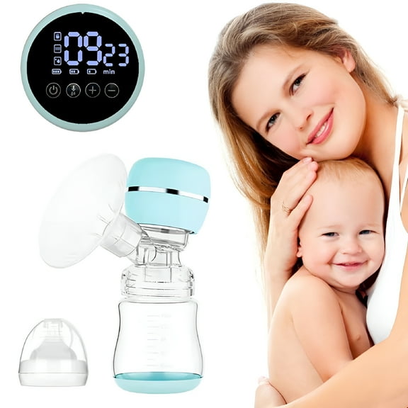 XIRQI White Integrated Electric Breast Pump, Milking Breast Pump Fully Automatic Manual Silent Automatic for Pregnant Women Postpartum