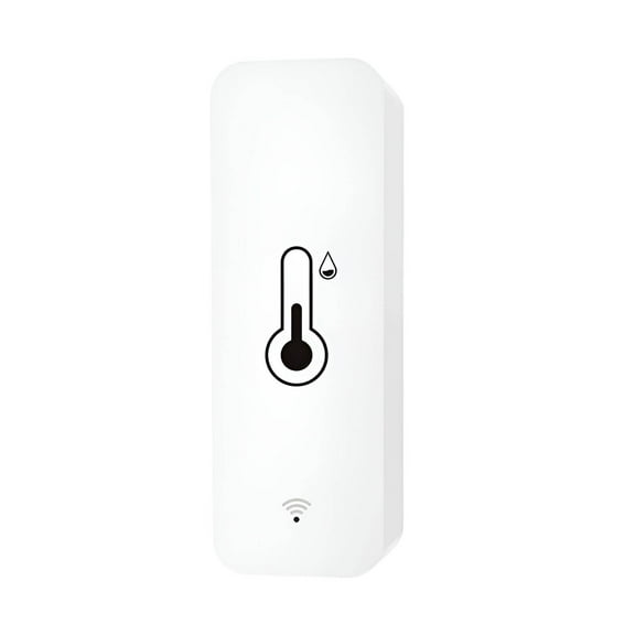 XIRQI Wifi Thermometer,Supports Wifi Temperature and Humidity Monitor,Zigbee Connection Temperature Sensor,White