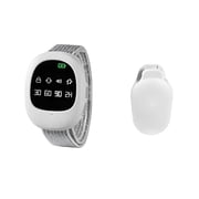 XIRQI Wireless Bedwetting Alarm for Kids and Adults, Enuresis Sensor with Wristband, Vibration Light Sound Alerts, Potty Training Aid for Elderly Care and Nighttime Dryness