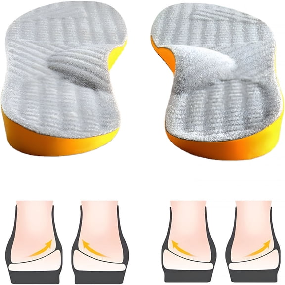 XIRQI Women Men Posture Correcting Orthotic Insoles 4 in 1 Gel Insoles Flat Feet Arch Support Orthopedic Overpronation Supination Plantar Fasciitis Metatarsalgia Valgus Varus Shoe Inserts
