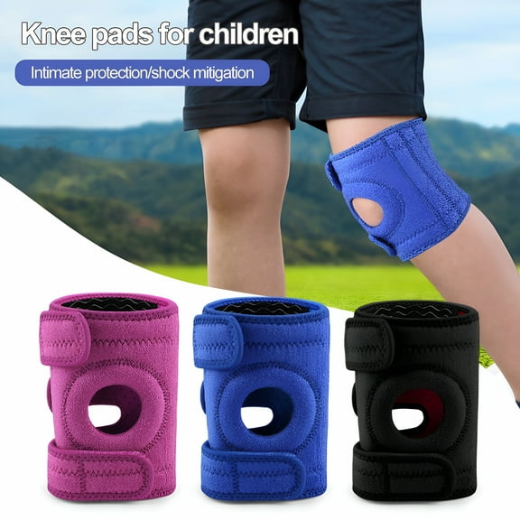 XIRQI Youth Kids Knee Brace with Adjustable Fastener Tape, Non-Slip Design,