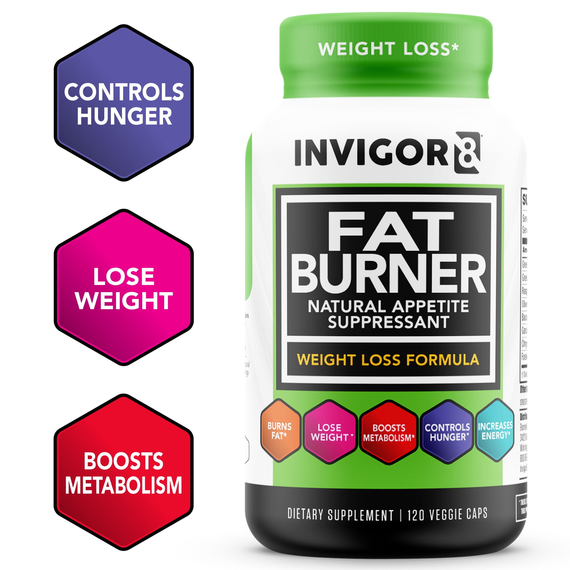 XIRQI  - fat burner & natural appetite suppressant - weight loss formula (120 veggie caps, 30-day supply)
