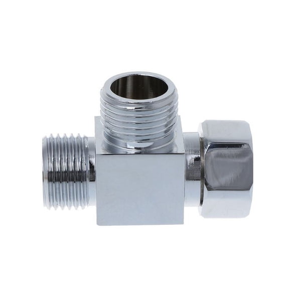 XISAOK 1/2" 3 Way Diverter Hose Fitting Bath Tee Connector for Angle for Valve Hose