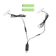 thumbnail image 1 of XISAOK 1 to 2 USB Power Supply Kit for AA Battery Replace 1-4pcs AA Battery -Eliminator, 1 of 18