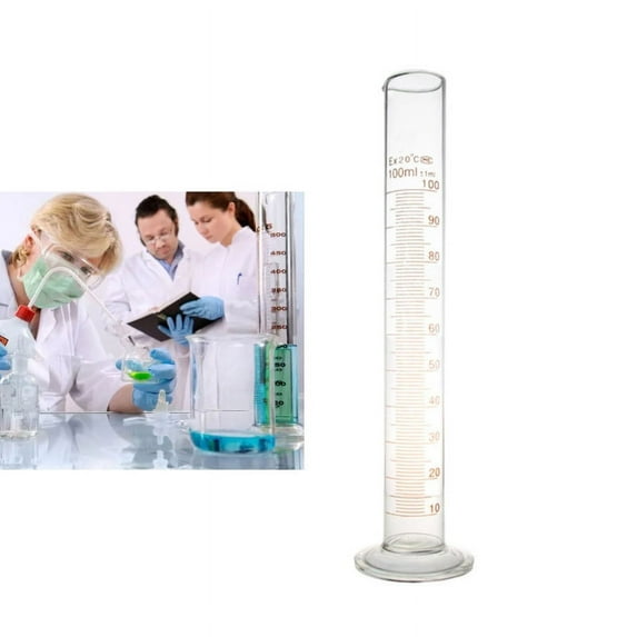 XISAOK 100 ml Plastic Measuring Cylinder Liquid Measuring Tools Chemistry Kitchen