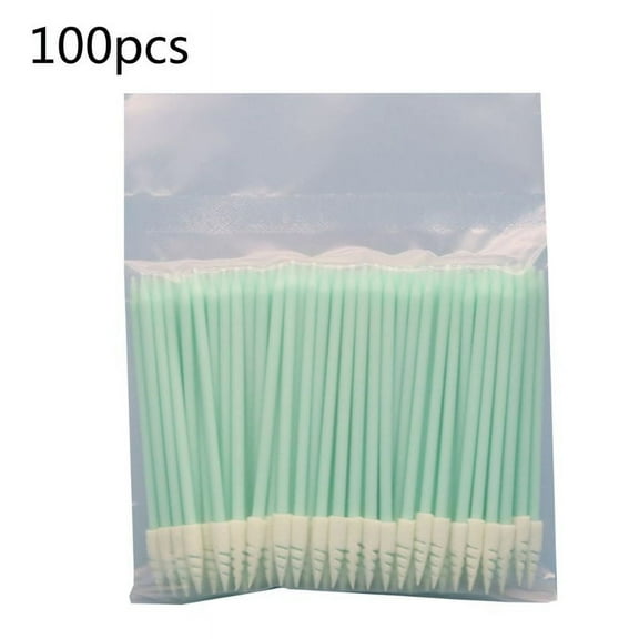 XISAOK 100Pcs Small Pointed Tips Sponge Cleaning Swab Lint Dust Free Sponge Stick