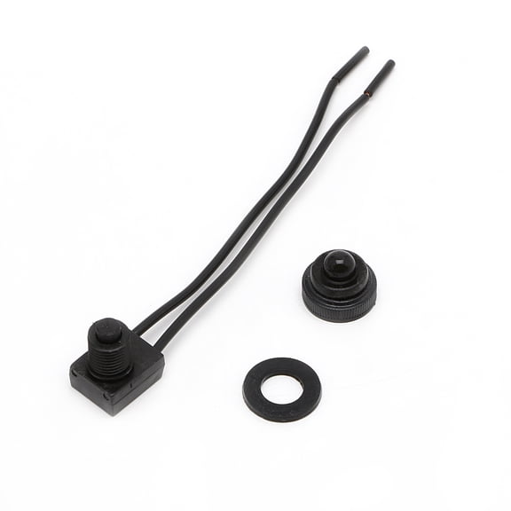 XISAOK 12V Waterproof Push-Button On-Off Switch With 4" Leads Motorcycle Car Boat 1Pc