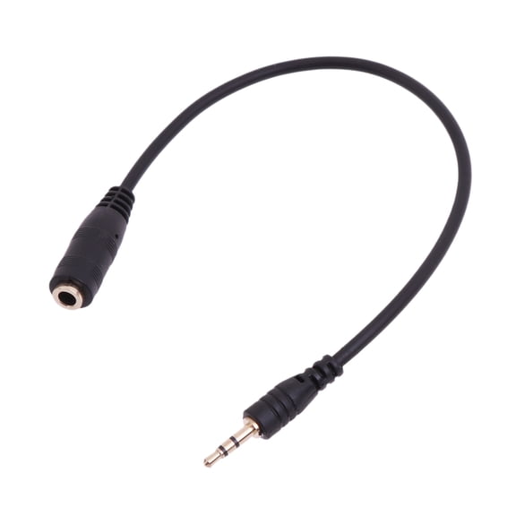 XISAOK 2.5mm Male to 3.5mm Female Aux Jack Audio Stereo Cable Audio Connector Adapter