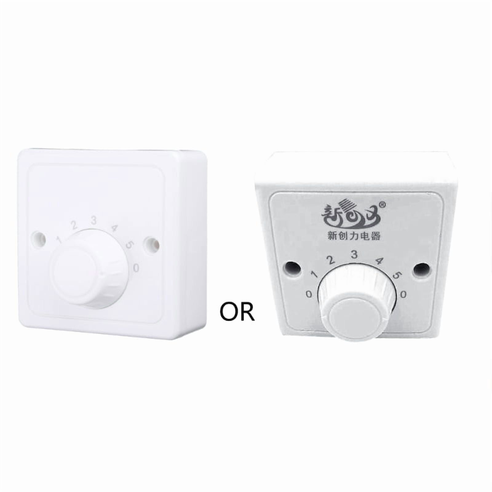 XISAOK 220V Ceiling Fan Speed Control Switch Wall Button Dimmer Switch ...