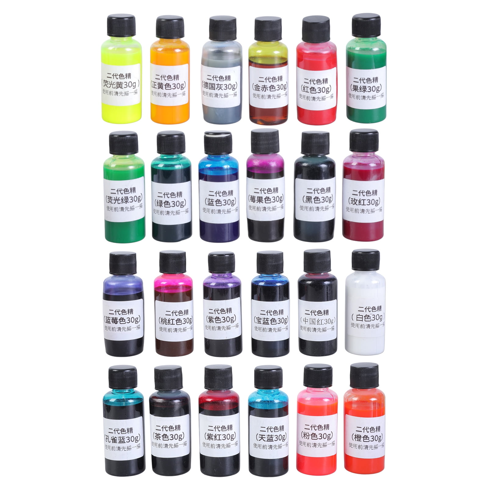 XISAOK 24 Color Resin Pigment Epoxy Resin Pigments Liquid Colorant for Jewelry Making