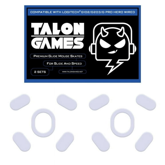 XISAOK 2Sets for G102 G203 G PRO Wired Mouse Skates Upgrade Curved Edges Mouse Feet