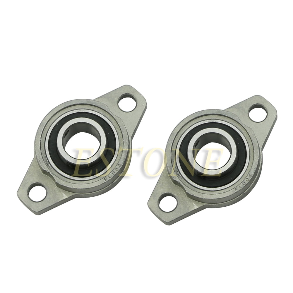 XISAOK 2X Zinc Alloy Mounted Shaft Support Flange Pillow Block Bearings ...
