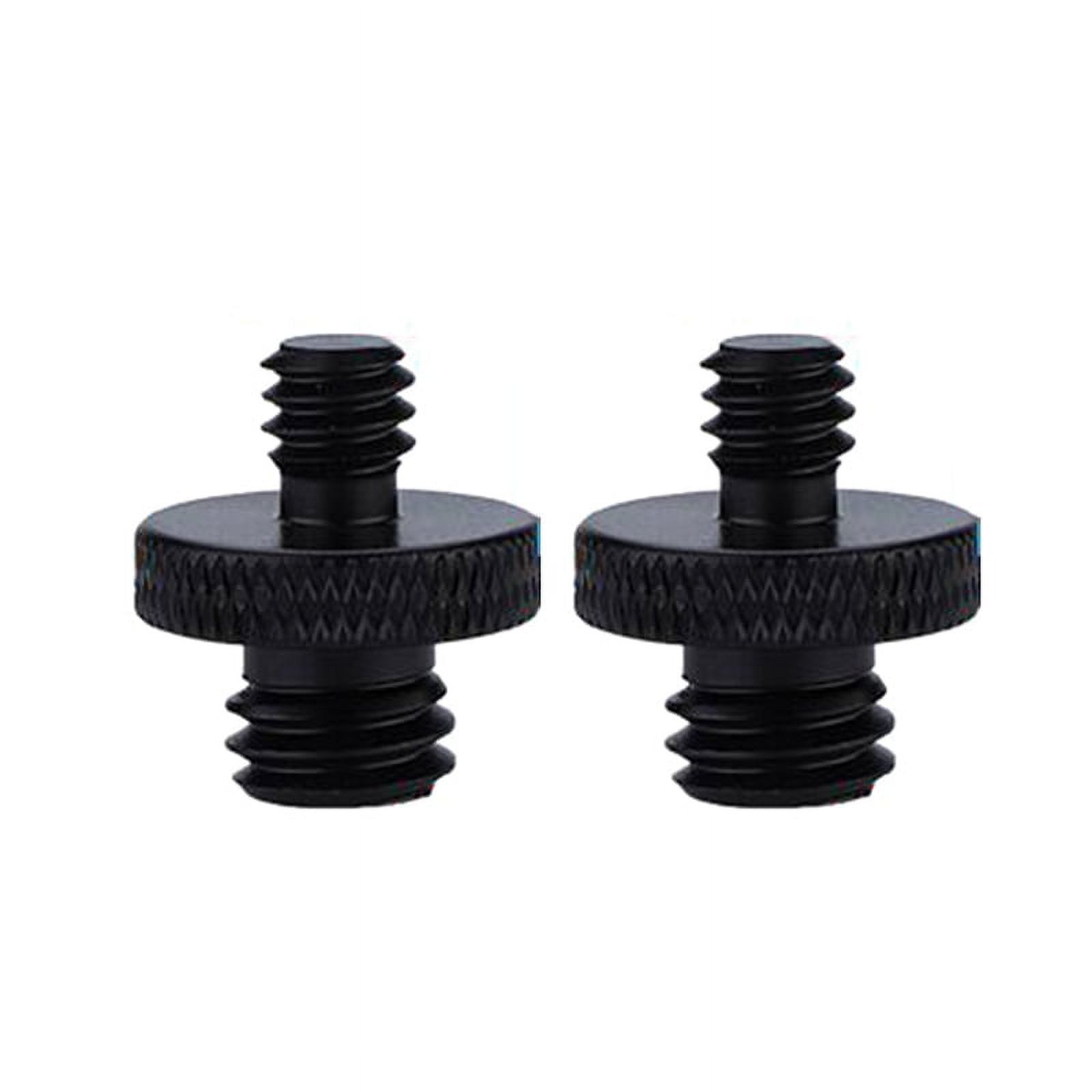 2-Pack Stainless Steel Seat Bolt Screws For Harley Davidson 1996-2021 - Black, Thread 1/4"-20, Easy Finger Tighten