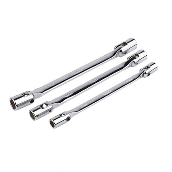 XISAOK 3 Pack Swivel Head Socket Wrench Set Spanner Screwdriver Bit Tool Quick Release