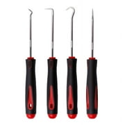 XISAOK 4 Pieces Long Pick & Hook Set Precision Pick and Hook Set Car Auto Repair