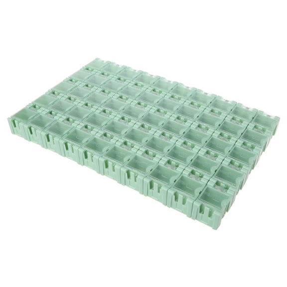 XISAOK 50 Pcs/Set SMD SMT Electronic Component Container Mini Storage Boxes kit