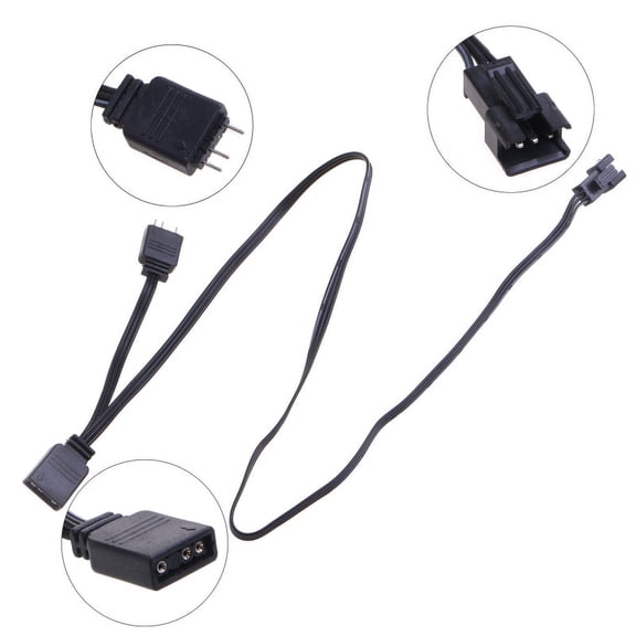 XISAOK 5V 3PIN ARGB Conversion Line Cable Connector for AURA /MSI Motherboard