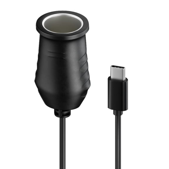 XISAOK 65W USB C To 12V Cigarette Lighter Socket Male to Female Cigarette Lighter