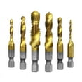 thumbnail image 1 of XISAOK 6PCS Hexagonal Shank Compound Tap Set Precise Thread Cutting Drill Bits Set, 1 of 5