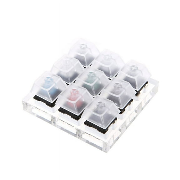 XISAOK 9 Switches Testing Kit for Cherry MX Mechanical Keyboard Switch Tester Clear