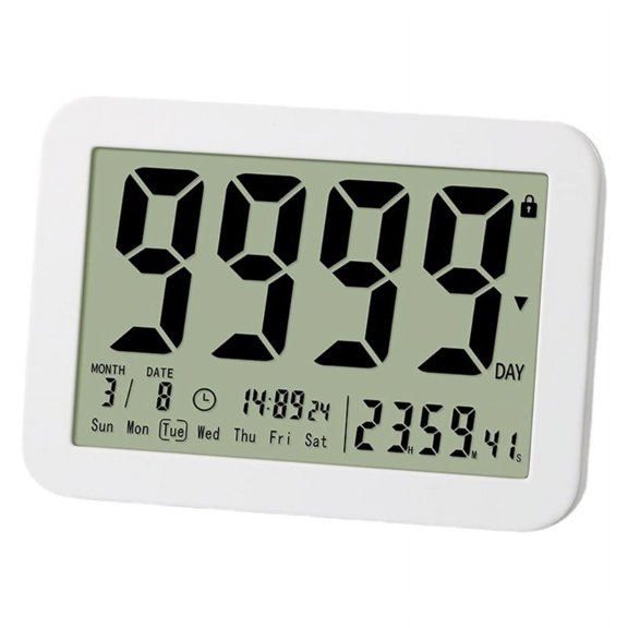 XISAOK 9999-Days Digital Countdown Days Timer Clock with Strong Magnetic Back