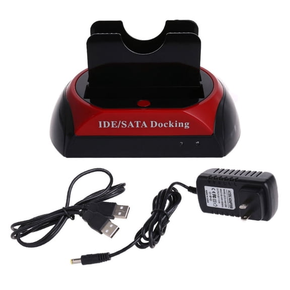 XISAOK Dual 2.5"/3.5" IDE SATA HDD Hard Drive Disk Holder Base Dock Docking Station