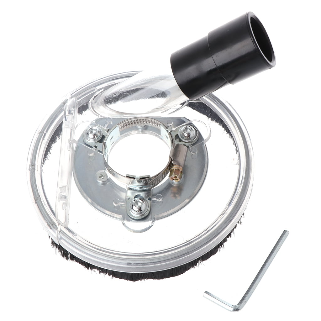 XISAOK Dust Shroud Kit Dry Grinding Cover Tool For Angle Hand Grinder Clear 80-125mm