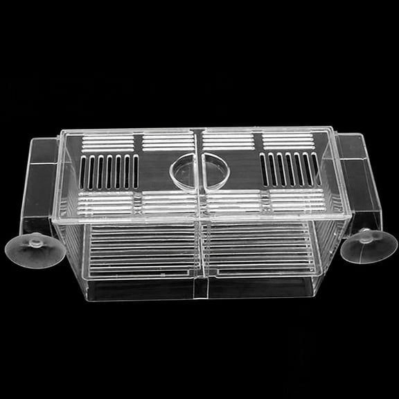 XISAOK Fish Breeder Box Plastic Transparent Aquarium Hatchery Incubator Holder