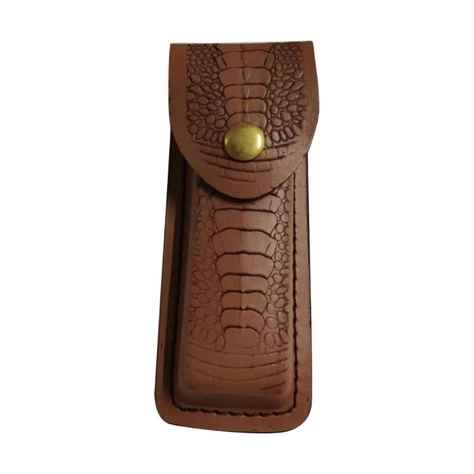 XISAOK Folding Knife Sheath Pouches Leathers Holsters Belt Pocket Knife Holder