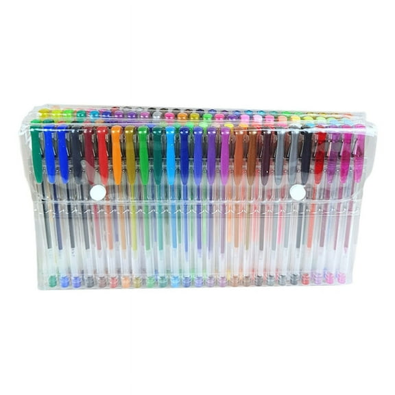 XISAOK Gel Pens 100-Color Set for Coloring Books Colored Gel Pen 0.5mm Fine Point