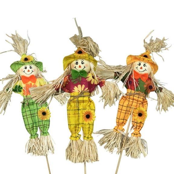 XISAOK Halloween Decoration Standing Scarecrow Decor Party Favors Scene Layout
