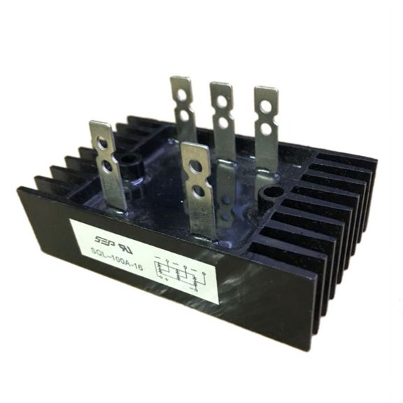 XISAOK Heatsink Shape Bridge Rectifier 100A 1600V Three Phase Diode Bridge Rectifier