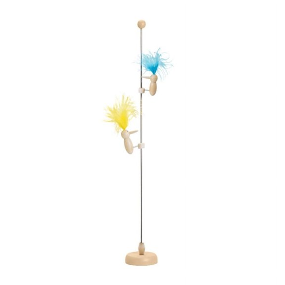 XISAOK Interactive Woodpecker Toy Engaging for Indoor Kitten Self-Holding Toy