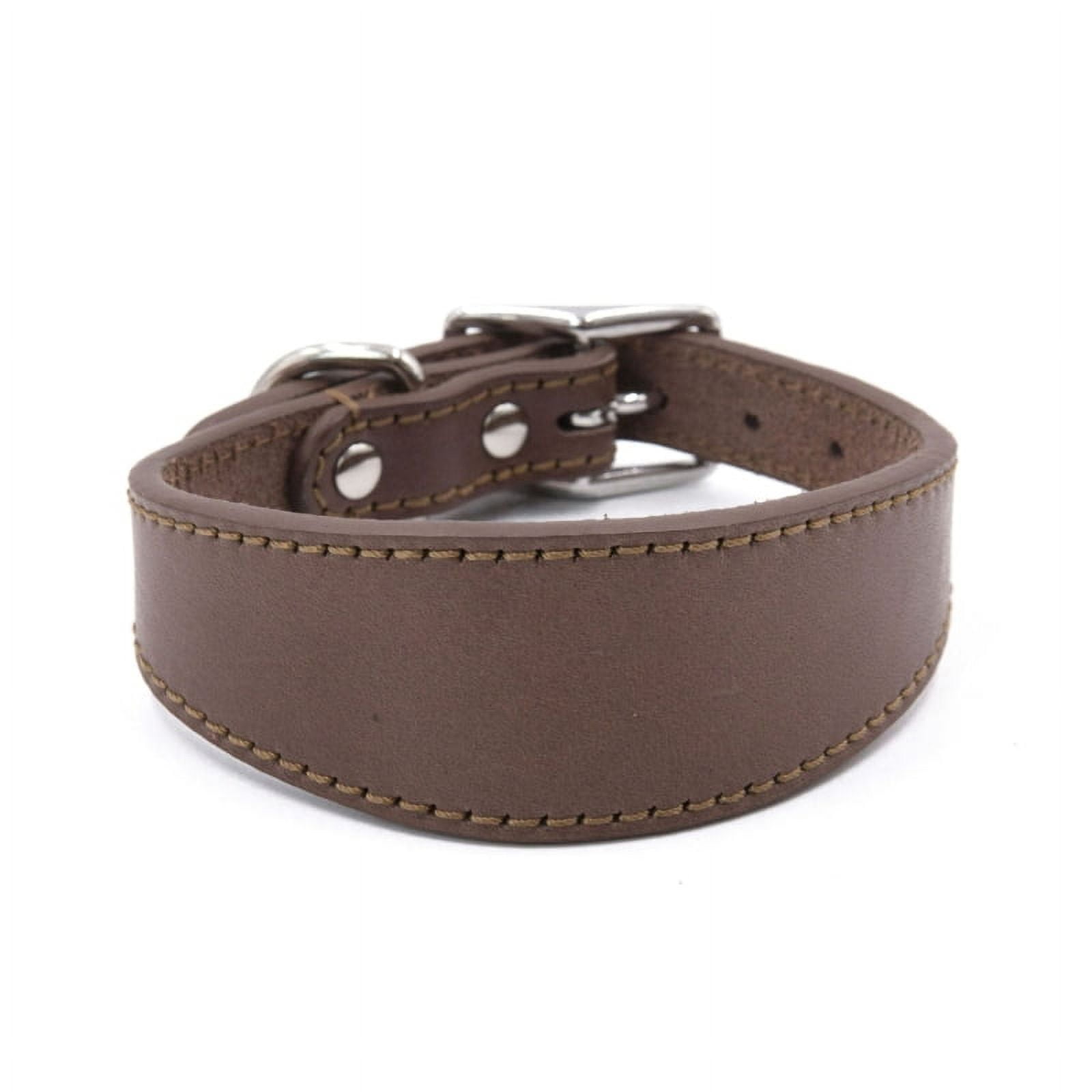 XISAOK Leathers Collar Wide Dogs Collar Comfortable Padded Collar for