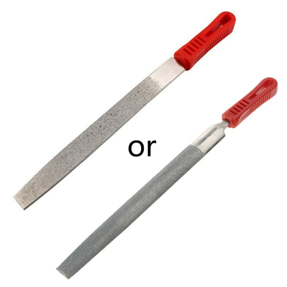 XISAOK Long Filing Stone Files Used in Deburring Fixing Chipped Glass Mirror Tile