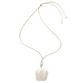 thumbnail image 1 of XISAOK Long Rope Chain Flower Necklace Plum Blossom Shell Pendant Clavicle Holiday, 1 of 9