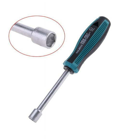 XISAOK Metal Socket Driver Wrench Screwdriver Hex Nut for Key Nutdriver Hand Tool 11mm