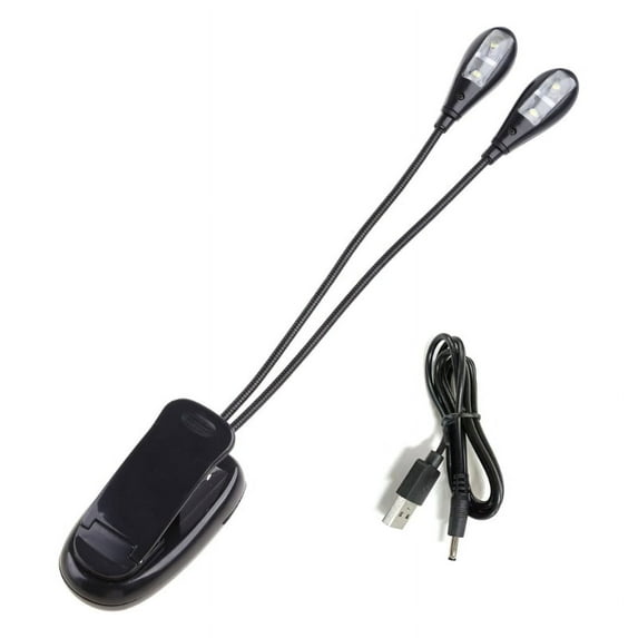 XISAOK Music Lamp Reading Light Student Dormitory Lights with Clip Battery Operated