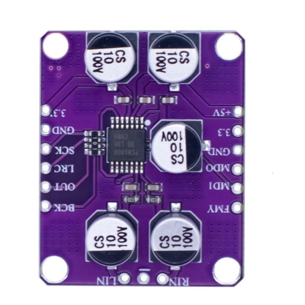 XISAOK PCM1808 99dB Sound Stereo 24bit Amplifier Board Player Digitizer ...