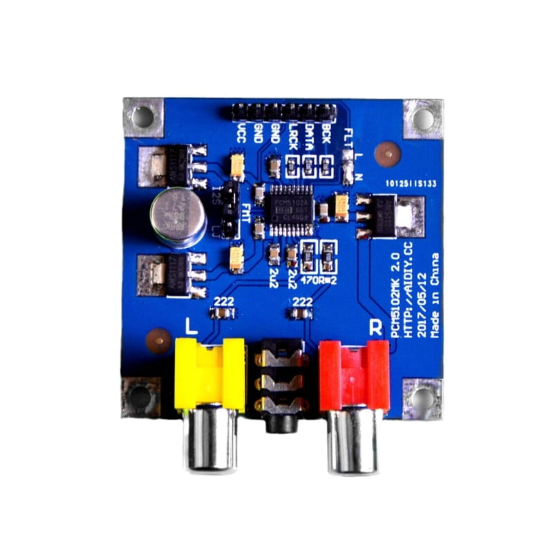 XISAOK PCM5102 DAC Decoders Board Sound Spectrum Analyzer Decodificador I2S Module