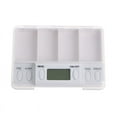 thumbnail image 1 of XISAOK Pills Reminder Medicine Alarm Timer Electronic Box for Case Organizer 4 Grids, 1 of 10