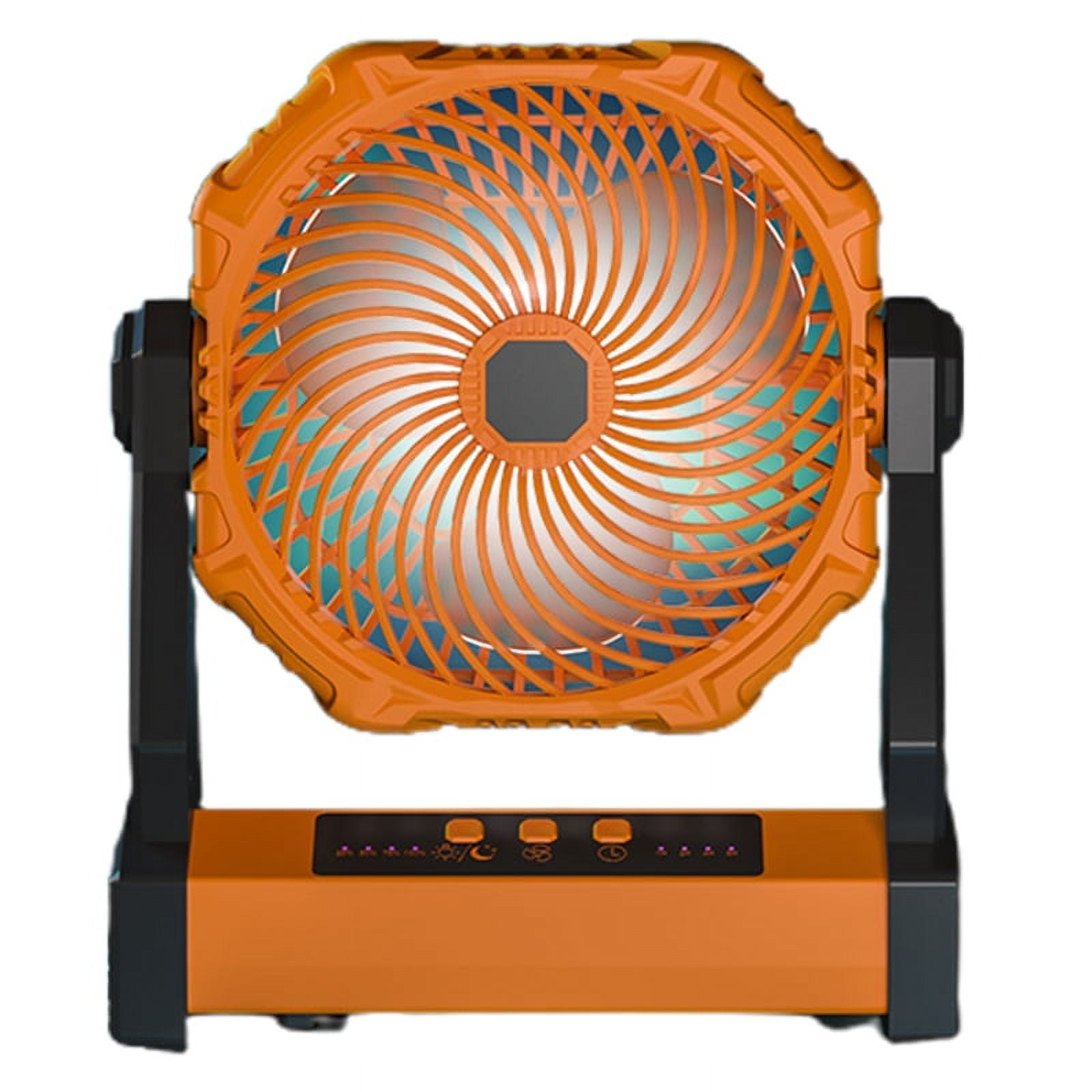 XISAOK Portable Tent Fan with Light 10000mAh Rechargeable Fan 3 Speeds Cooling Gear