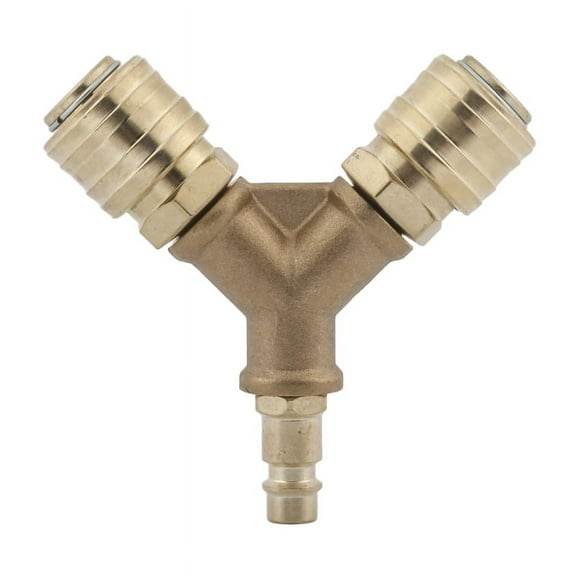 XISAOK Professional 2-Way NW7.2 1/4AG Compressed Air Coupling with Two Couplings