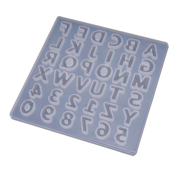 XISAOK Silicone Mold Digital Letter Mold Small Keychain Beginners Starters Projects