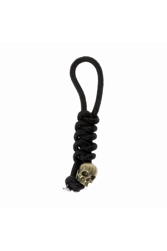 Skeleton Skull Pendant Keychain Rope Braided Keychain for Door Bag Ornaments