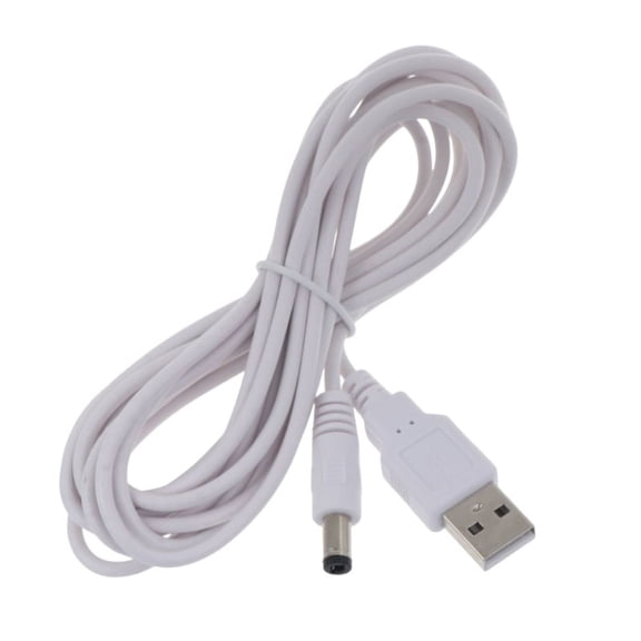 XISAOK USB 2.0 USB-A Male to DC 5V 5.5 x 2.5mm Power Plug USB DC 5V Connector Charging Cable 1M/2M3M